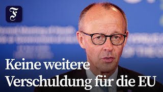 Merz betont harten Kurs vor Finanztreffen