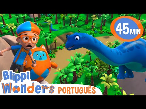 O Menor Dinossauro | Blippi Brasil | Desenhos Animados Educativos