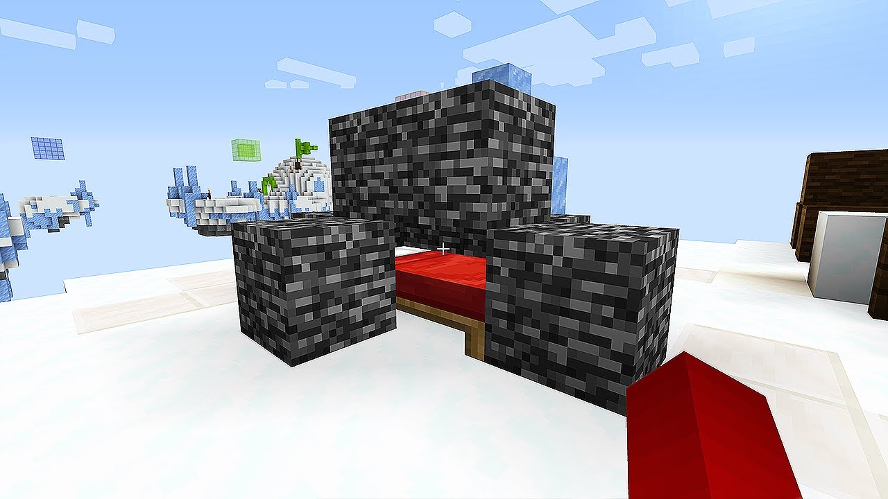 trolei com PROTEÇÃO DE BEDROCK no minecraft bedwars...