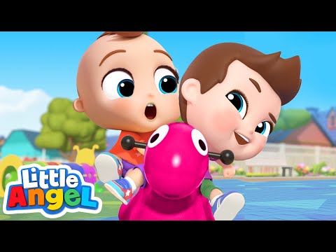 Play Nice At The Playground | Good Manners Song | Little Angel Kids Songs