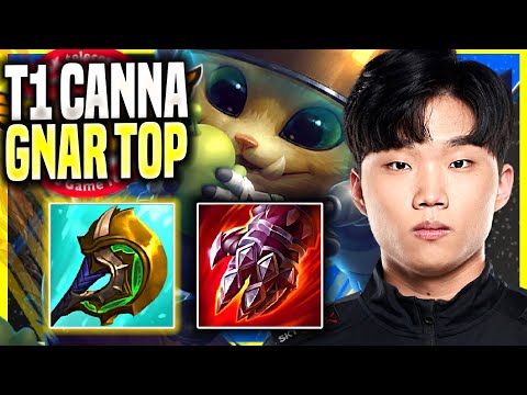CANNA DOMINATING GNAR WITH NEW ITEMS! - T1 Canna Plays Gnar Top vs Poppy! | Season 11