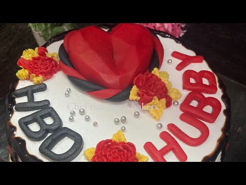 birthday cake for hubby || chocolate cake || chef masooma bakers 😍