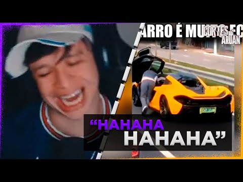 ARUAN REACT TO MOTIVOS PRA TER UMA MCLAREN (ZUEIRA INSANA) - Cortes do Aruan