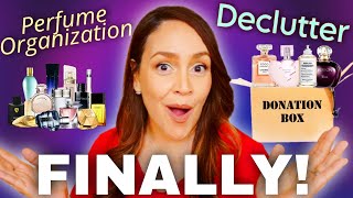 I DID IT! 🎉 Entire Perfume Collection Organization & Fragrance Declutter 2024