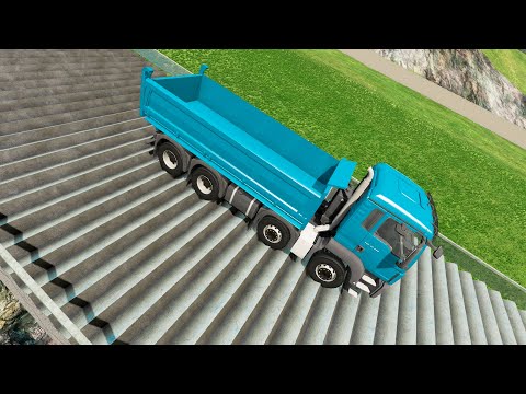 Stairs Jumps Down #25 - BeamNG.drive