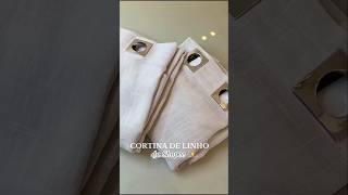 ✨ Cortina de linho com blackout que transforma qualquer ambiente! #cortinasmodernas #cortinas