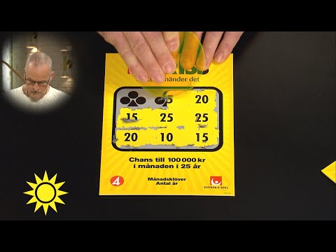 Svårt att få fram ord efter trissvinsten: "Du blir jätterörd, vad fin du är" - Nyhetsmorgon (TV4)