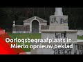 Beelden van de bekladdingen op de oorlogsbegraafplaats in Mierlo