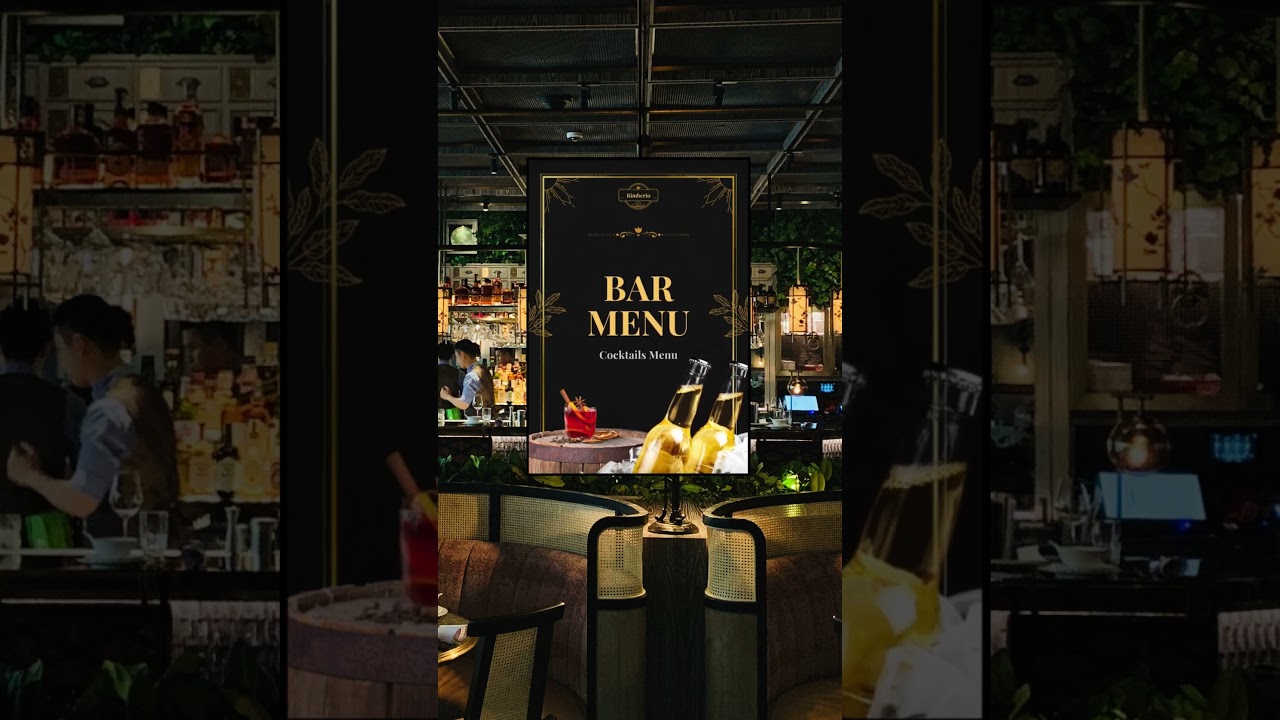 Digital Bar Menu Templates for Bars, Lounges & Restaurants