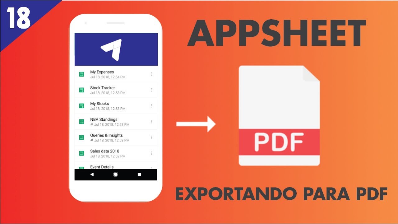 APPSHEET - EXPORTANDO PARA PDF