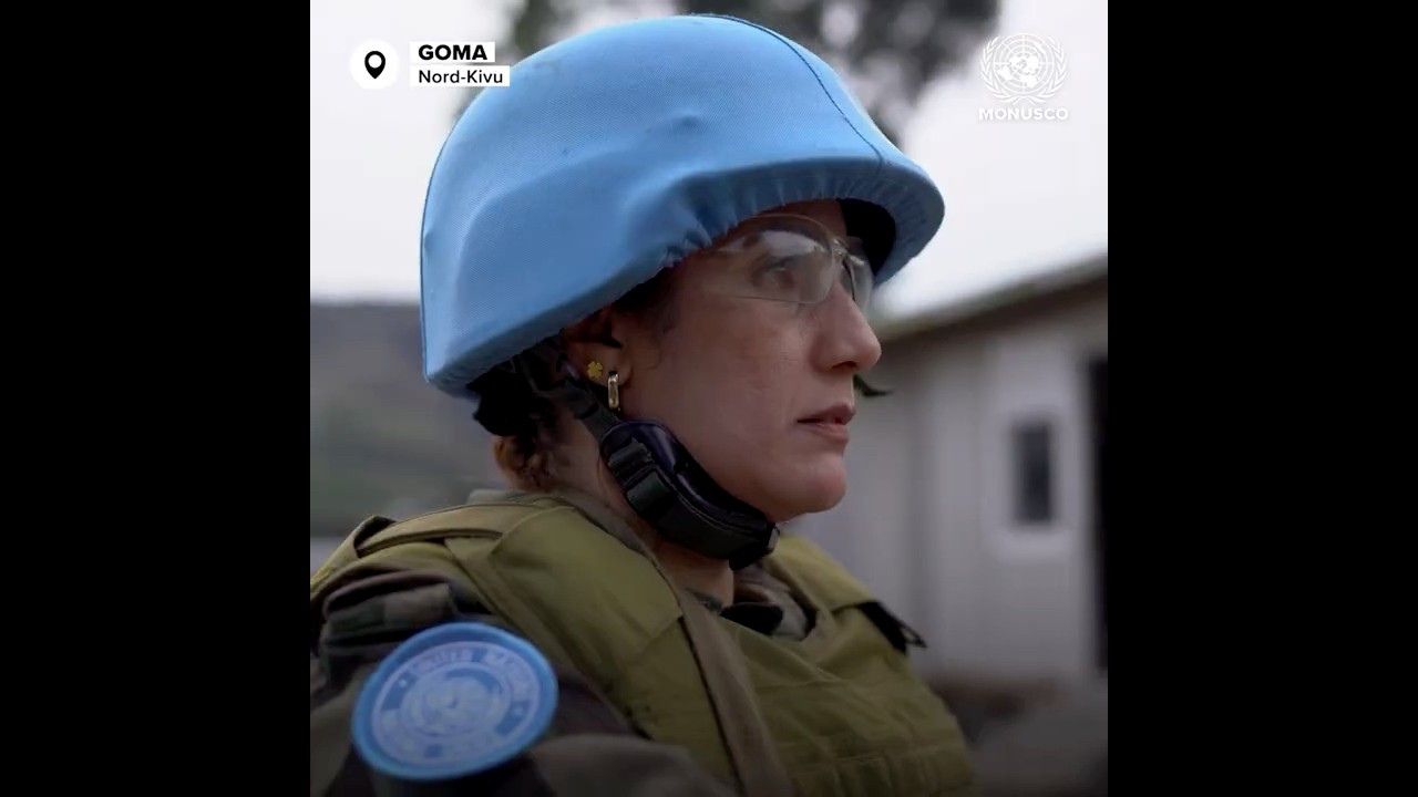 À Goma, le commandant Hakima incarne l'espoir & l'engagement des Casques bleus au service de la paix