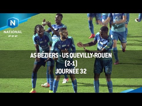 J32 : AS Béziers - US Quevilly-Rouen (2-1), le résumé