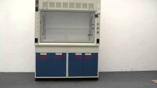 5′ Fisher Hamilton Safeaire Laboratory Fume Hood with Acid Lower Cabinets