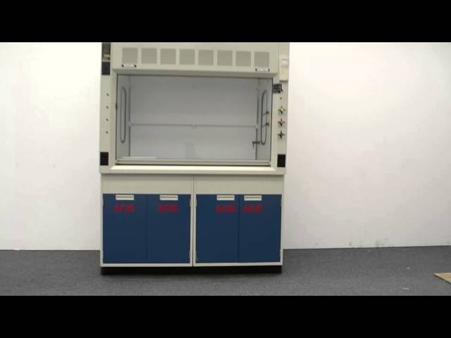 5′ Fisher Hamilton Safeaire Laboratory Fume Hood with Acid Lower Cabinets