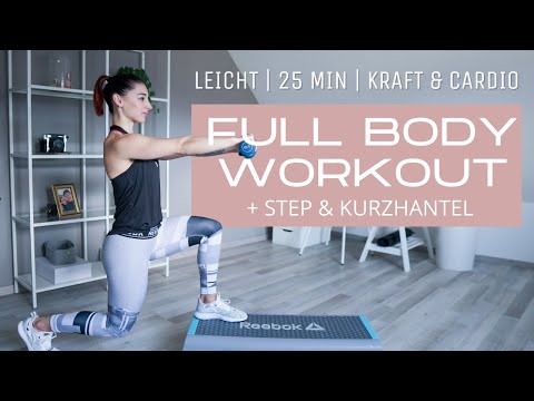 Full Body Workout + Steppbrett & Kurzhantel // Kraft meets Cardio // Ganzkörpertraining