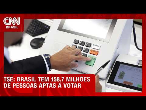 Brasil tem mais de 158 milhões de eleitoras e eleitores aptos a votar | CNN NOVO DIA