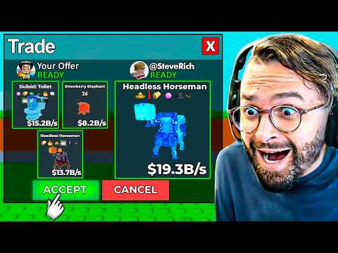 SÓ EXISTEM 7 DESSE PET NO MUNDO… E EU ACEITEI O TRADE 😳🔥 BRAINROT