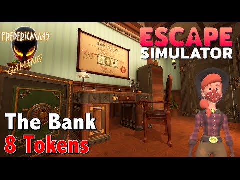 Escape Simulator : THE BANK Wild West DLC / 8 Tokens Location