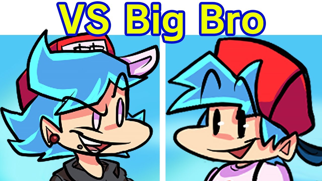 Friday Night Funkin' - VS Big Brother FULL WEEK + Cutscenes & Ending (FNF Mod/Hard) (BF Brother)
