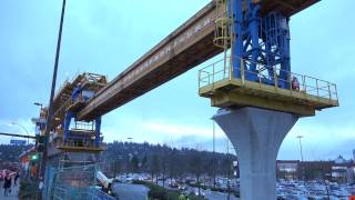 preview picture of video 'Evergreen Line Construction 4K Video Coquitlam B.C Canada 12-23-2014 4k By Bcnewsvideo'