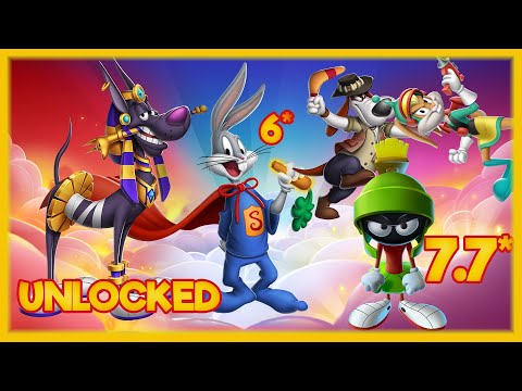 ANUBIS K-9 UNLOCKED! + MARVIN, LOLA, DAWG 7.7* + SUPER RABBIT 6* - Looney Tunes World of Mayhem