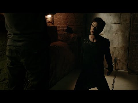 TVD 5x14 - Damon noticed that Elena (Katherine) tried to get him killed, Stefan locks him up | HD