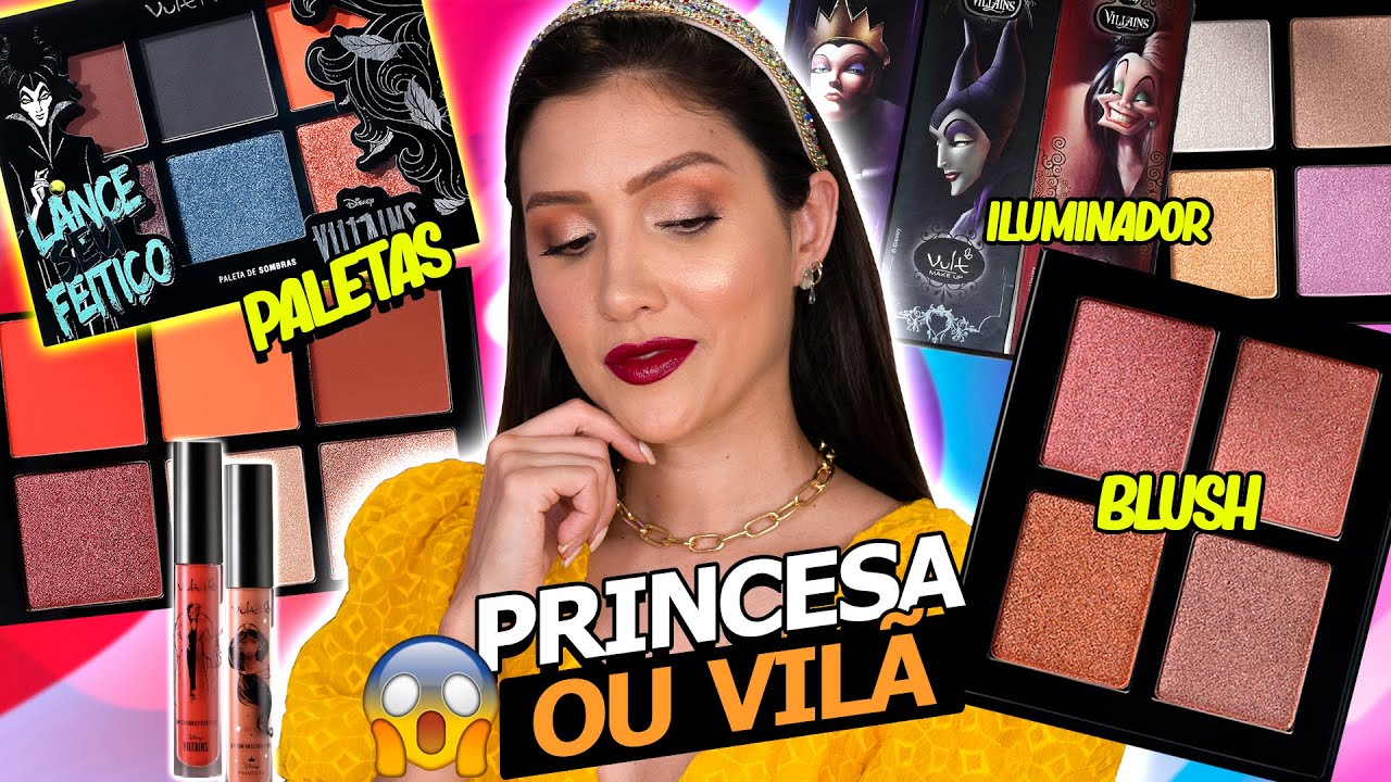 TESTEI as MAKES da Coleção DISNEY VULT | PALETA DE BLUSH, SOMBRA, ILUMINADOR e BATONS