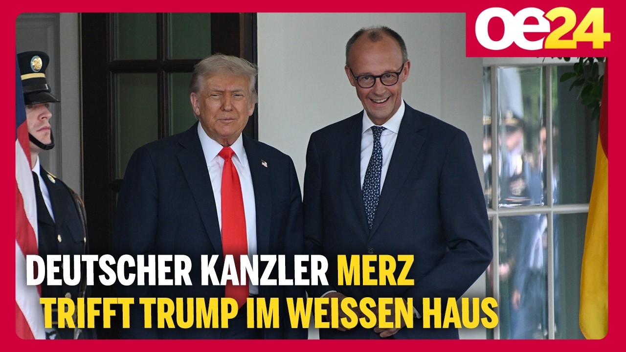 Deutscher Kanzler Merz trifft Trump im Weißen Haus