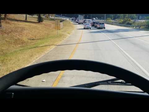 Isuzu FTR Deceleration on steep Decline Off Ramp - Exhaust Brake - by Michael Olden