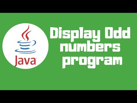 Java Tutorial Display Odd Numbers Program