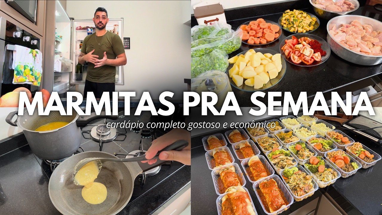 MARMITAS SAUDÁVEIS PARA A SEMANA: Cardápio completo gostoso e econômico + dicas
