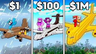 Evolución de AVIÓN de POBRE a AVIÓN de MILLONARIO en Minecraft