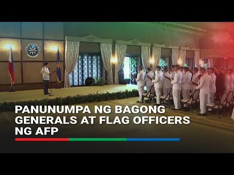 Panunumpa ng bagong Generals at Flag Officers ng AFP ABS-CBN News