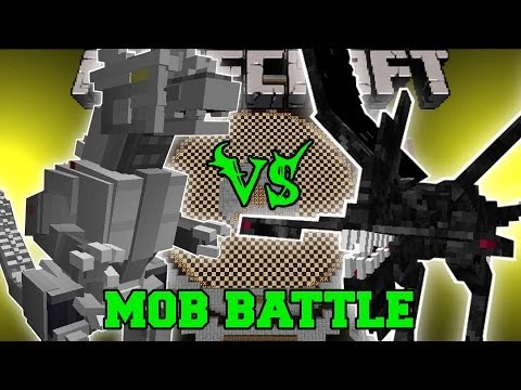 Insane Minecraft Battle: Kiryu (Mechagodzilla) vs Nightmare!