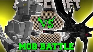 KIRYU (MECHAGODZILLA) VS NIGHTMARE - Minecraft Mob Battles - Godzilla Mods