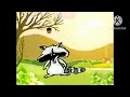 Bim And Bam In The Animal World Racoon Eating Acorn