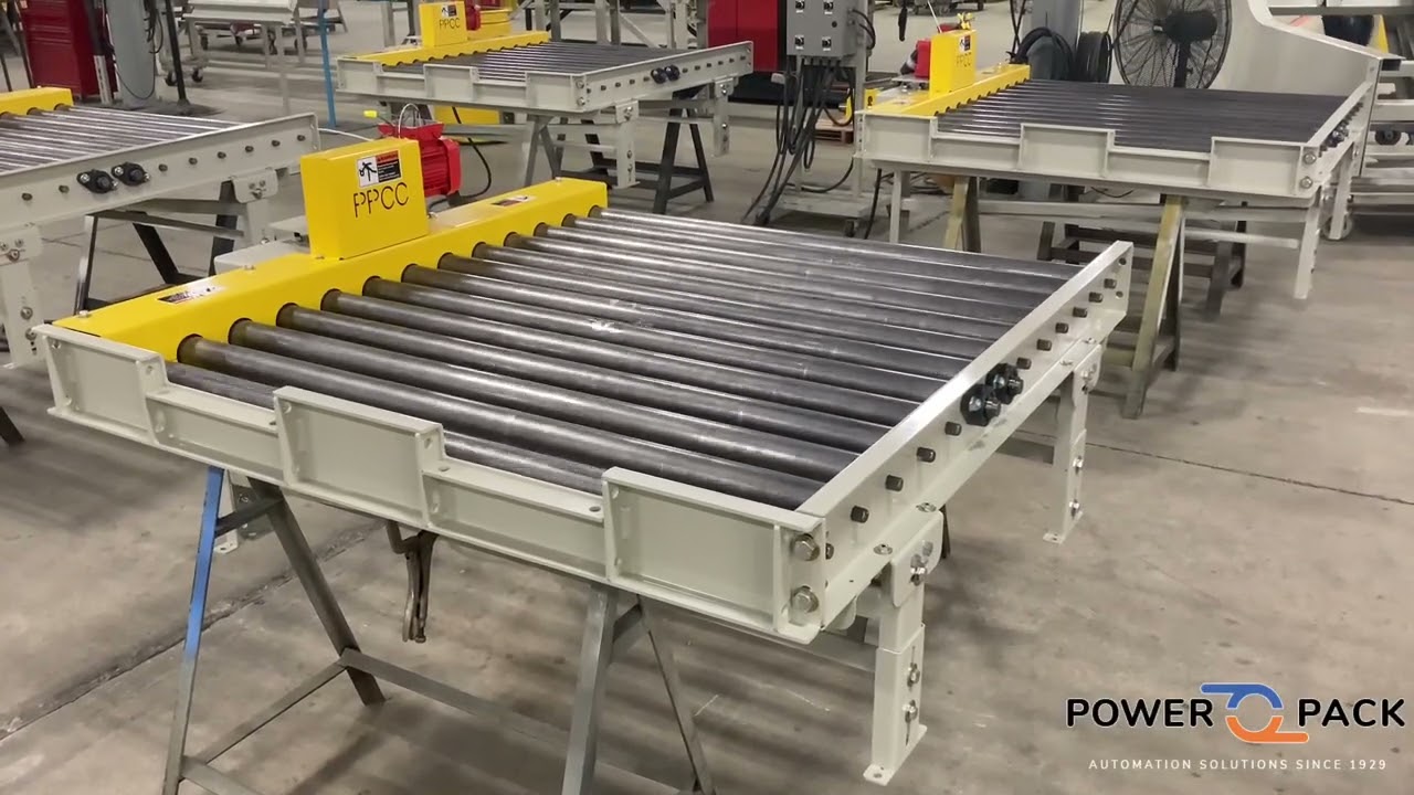 Chain Driven Live Roller Conveyors for Heavy Loads | Power Pack Conveyor