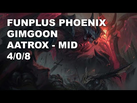 FunPlus Phoenix GimGoon Mid Aatrox vs Vladimir - KR Grandmaster Patch 10.8