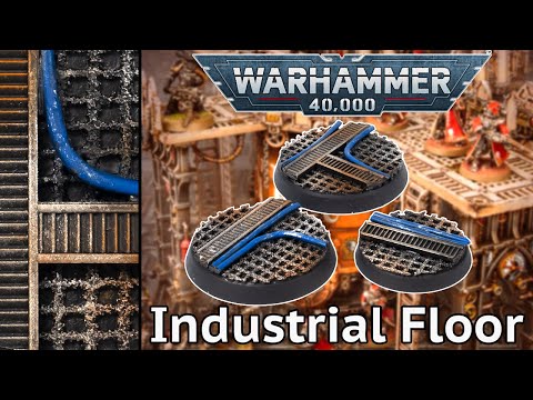 Dystopian Future Industrial Floor EASY Basing for 40k
