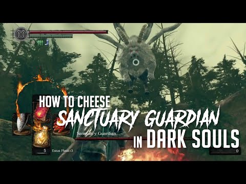 How to Cheese Sanctuary Guardian in Dark Souls Remastered (Easy Kill)