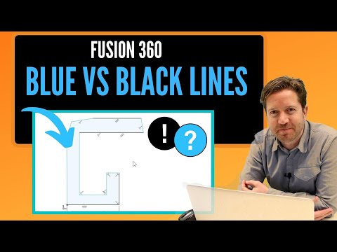 Blue versus Black Lines in Fusion 360 (Sketching Best Practice)
