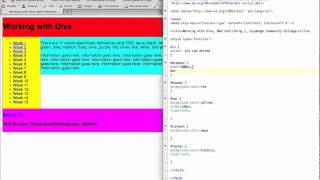 XHTML/CSS - Working with Divs - Part 3 of 3