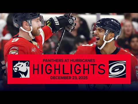 Panthers at Hurricanes Highlights | COMEBACK CATS DO IT AGAIN! | 12.23.25
