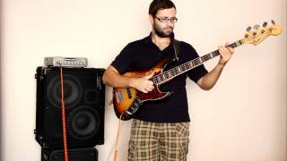 Video thumbnail for Genz Benz Streamliner 900,  Bergantino HS210 cab, JB slap tone by AngelDust Guitars