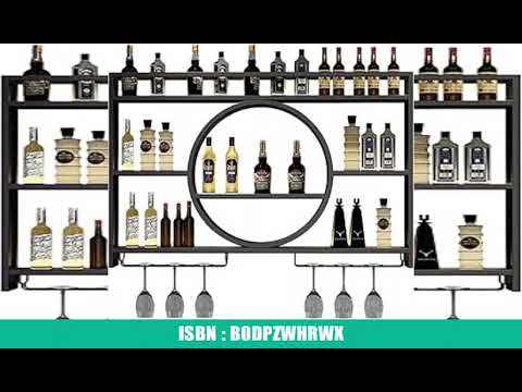 An der Wand montiertes Weinregal, 3-stufiges modernes wandmontiertes WeinprÃ¤sentationsregal aus