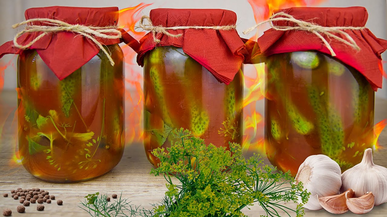 Маринованные хрустящие огурчики с Огоньком - Рецепт