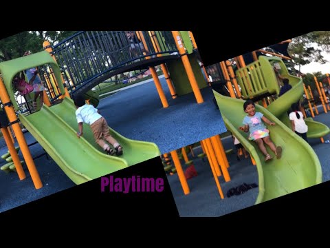Outdoor Playground For Kids and Family With Ruwayda and cousin’s
