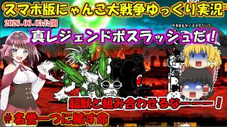 [真伝説になるにゃんこ]真レジェンドボスラッシュ！あれ？ステージ数足りなくね？[にゃんこ大戦争ゆっくり実況]＃名誉一つに賭す命