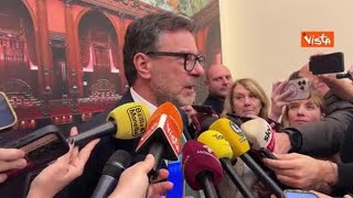 Manovra, Giorgetti: "Ce l'abbiamo fatta ad approvarla, a differenza di altri Paesi Ue"