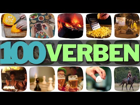 #206 | 100 Verben mit Beispielen - 100 verbs in german with examples | Deutsch lernen durch Hören